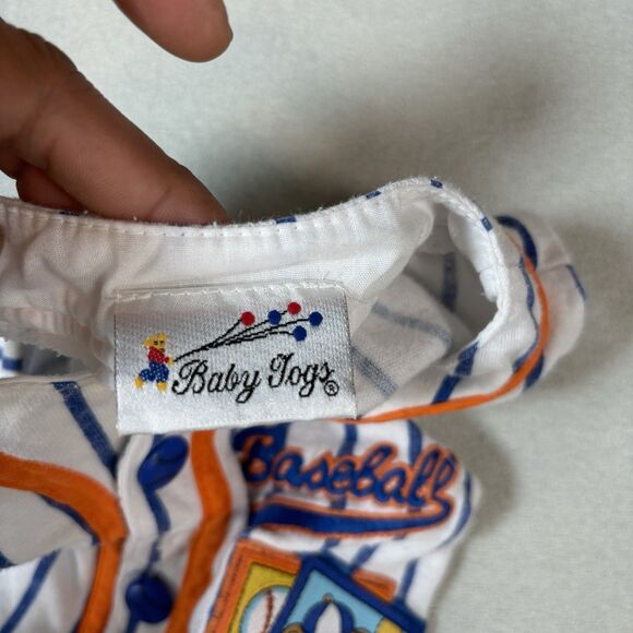 Vintage Baby Toddler Boys Clothing Lot of Overalls Size 3-9 Months Baseball - Picture 6 of 7